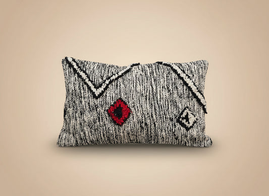 Zanfi Kussenhoes Zwart / Wit