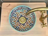 Handgemaakte Marokkaanse Waskom Sevilla – 24 cm