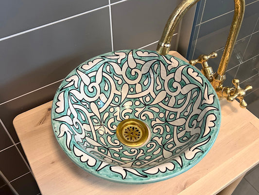 Handgemaakte Waskom Alhambra - 30 cm