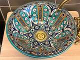 Handgemaakte Marokkaanse Waskom Alcazar 35 cm