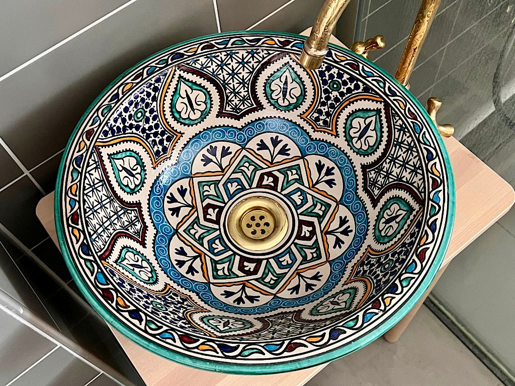 Handgemaakte Marokkaanse Waskom 40 cm