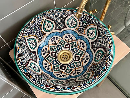 Handgemaakte Marokkaanse Waskom 40 cm