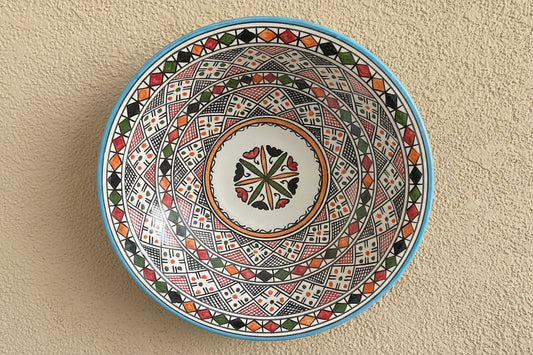 Handgemaakte Marokkaanse Schaal Casablanca 34,5cm