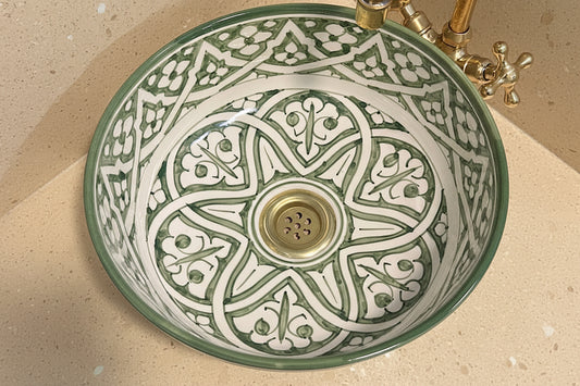 Handgemaakte Marokkaanse Waskom Granada - 30 cm