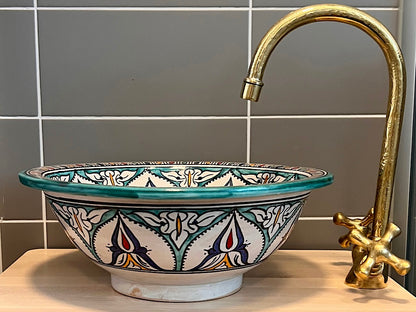 Handgemaakte Marokkaanse Waskom Alhambra 35cm