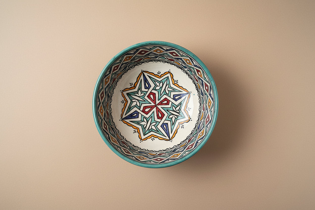 Handgemaakte Marokkaanse Saladeschaal 25