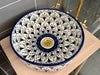 Handgemaakte Marokkaanse waskom Córdoba Blauw- 35 cm