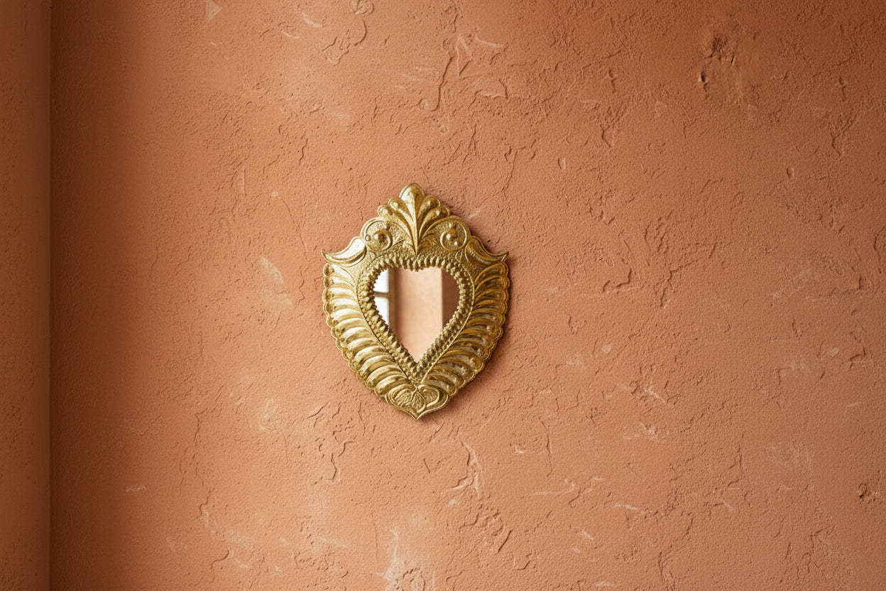 Messing Spiegel 20cm