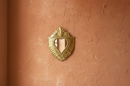 Messing Spiegel 20cm