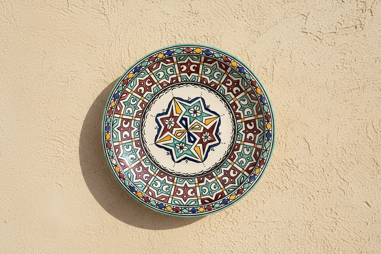 Handgemaakte Marokkaanse Schaal Rabat 36 cm