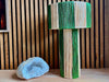 Marokkaanse Raffia Tafellamp Groen M