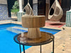 Marokkaans Raffia Tafellamp Naturel XS