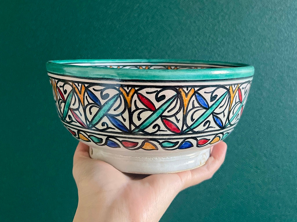 Handgemaakte Marokkaanse Saladeschaal 20cm