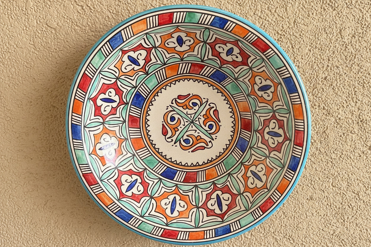 Handgemaakte Marokkaanse Schaal Sevilla 34,5cm