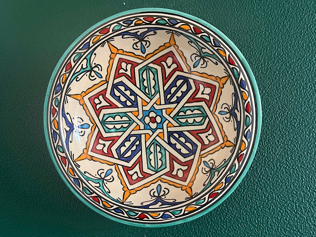 Handgemaakte Marokkaanse Schaal Marrakech 26cm