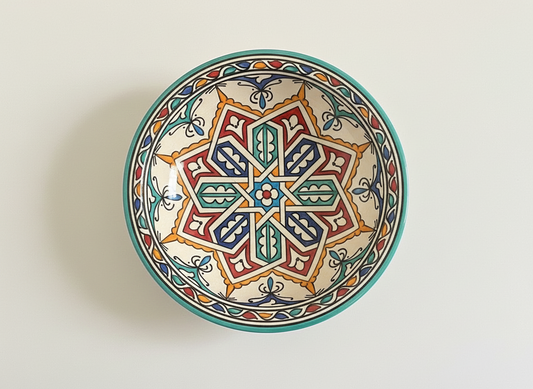 Handgemaakte Marokkaanse Schaal Marrakech 26cm