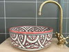 Luxe Marokkaanse Waskom 30 Rood
