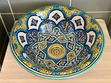 Handgemaakte Marokkaanse Waskom Rabat 35cm
