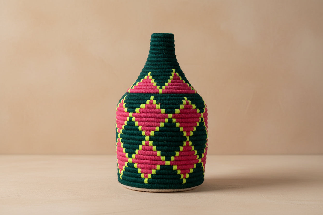 Berber mand groen roze 