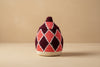 Berber wollen mand roze bordeauxrood 