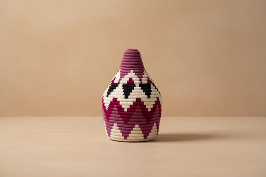 Handgemaakte berber mand paars 