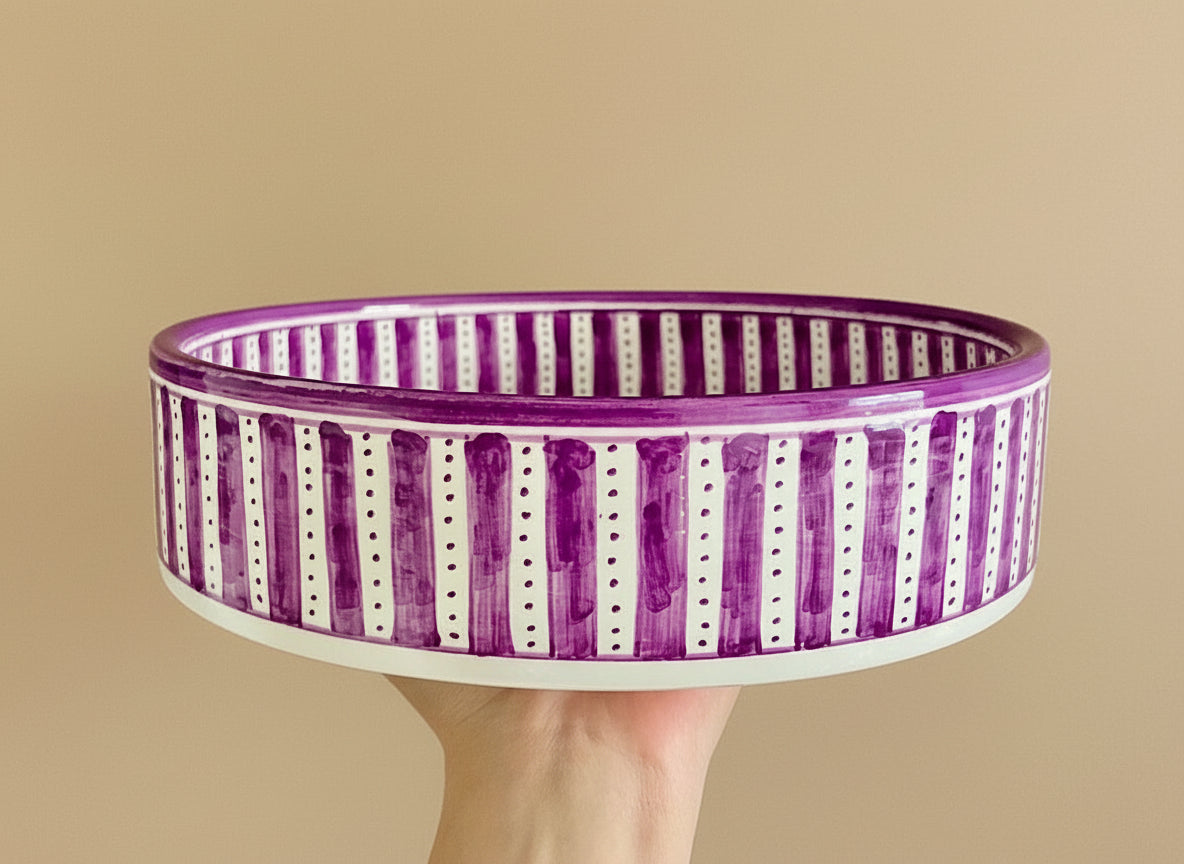 Handgemaakte Marokkaanse Saladeschaal 24cm