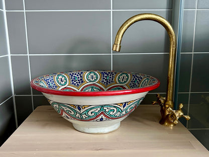 Handgemaakte Marokkaanse Waskom Sahara 35 cm