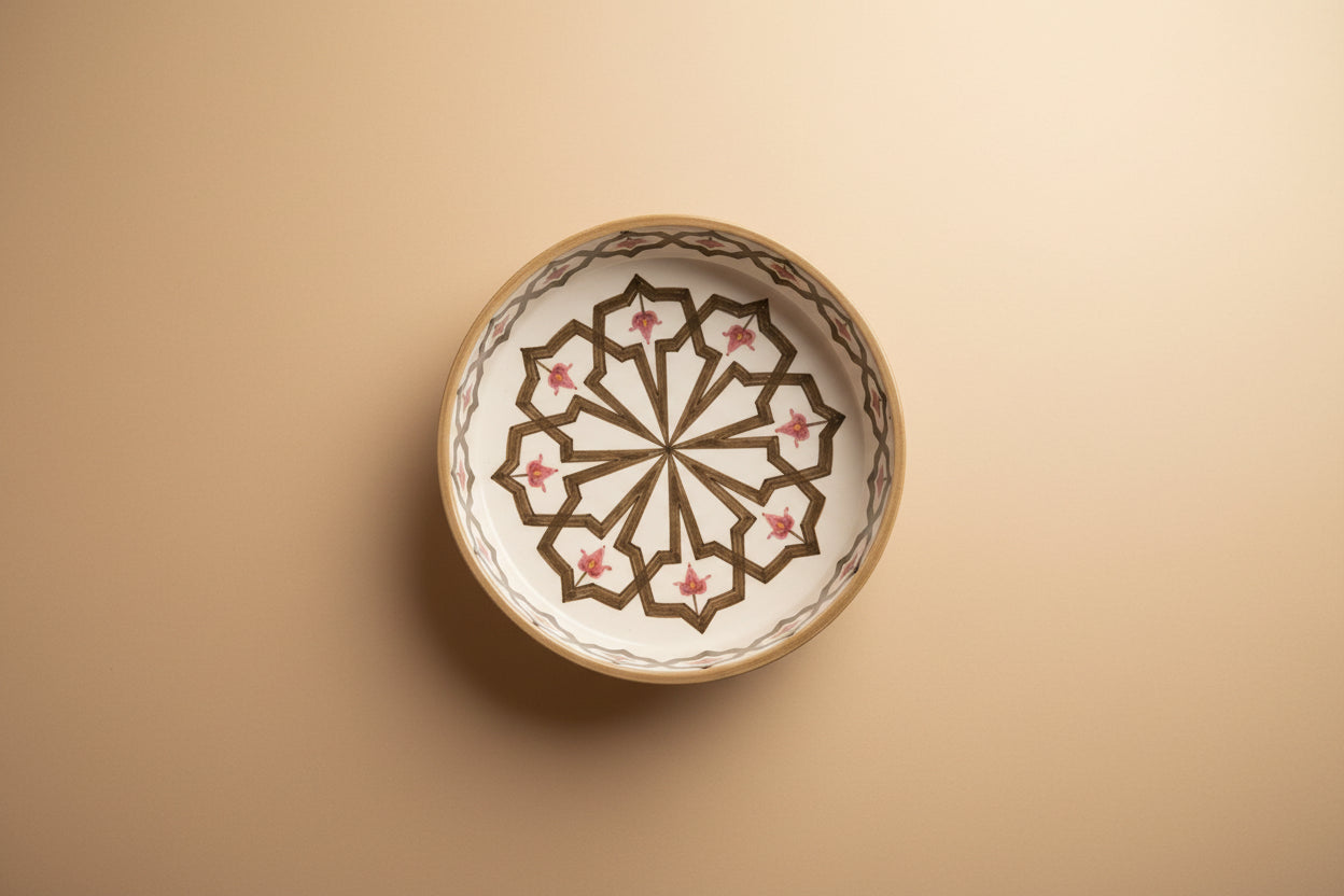 Handgemaakte Marokkaanse Saladeschaal 24cm