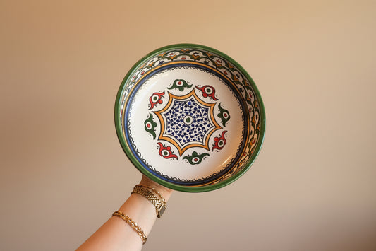 Handgemaakte Marokkaanse Saladeschaal 24cm