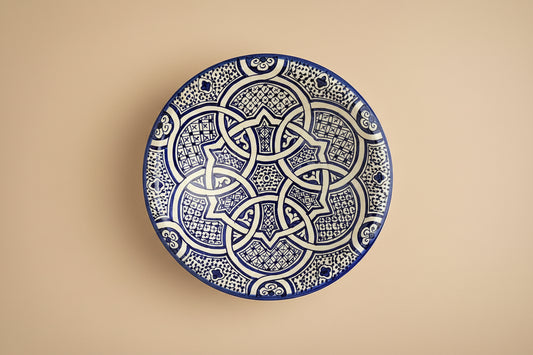 Handgemaakte Marokkaanse Schaal Bahia 35cm