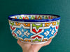 Luxe Handgemaakte Marokkaanse Saladeschaal 24cm
