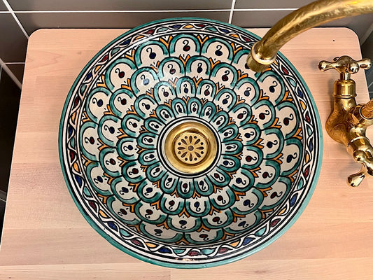 Handgemaakte Marokkaanse Waskom Granada 30cm