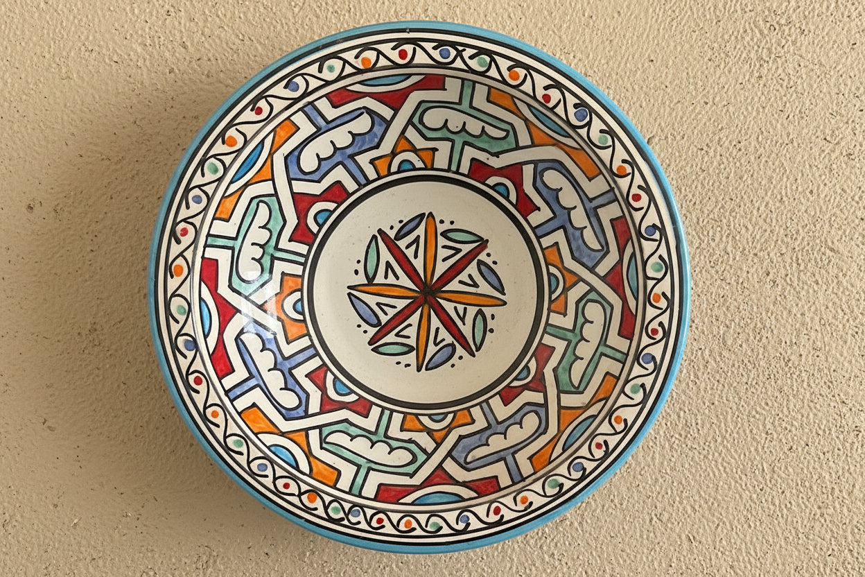 Handgemaakte Marokkaanse Schaal Sahara 25cm