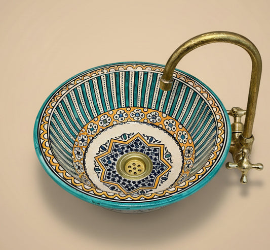 Handgemaakte Marokkaanse Waskom Granada 35 cm