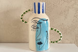 Aardewerken Vaas Blauw*