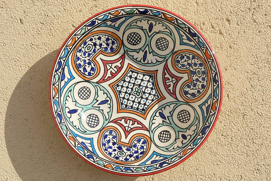 Handgemaakte Marokkaanse Schaal Sahara 33,5cm