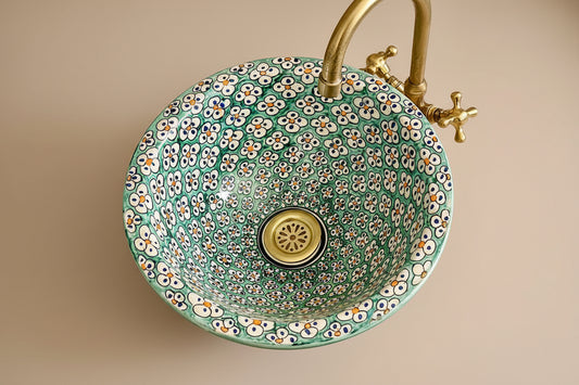 Handgemaakte Marokkaanse Waskom Rabat 35 cm