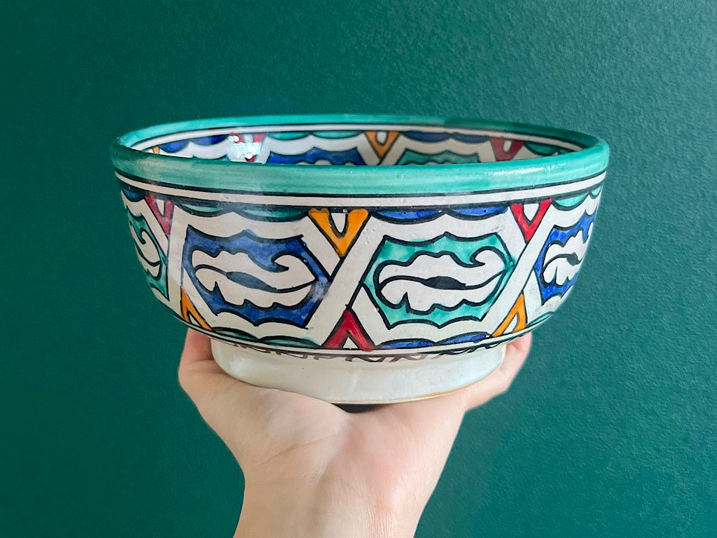 Handgemaakte Marokkaanse Saladeschaal 20cm