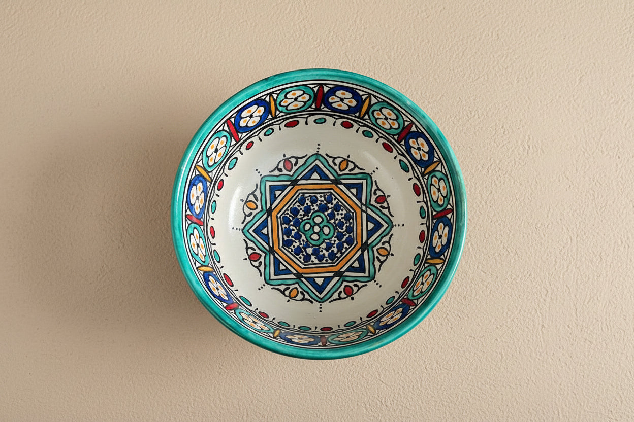 Handgemaakte Marokkaanse Saladeschaal 20cm