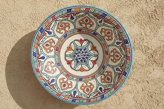 Handgemaakte Marokkaanse Schaal Alcazar 35cm