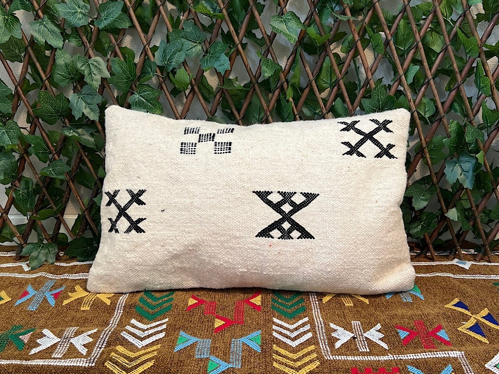 Kelim Kussensloop Berbers Ecru