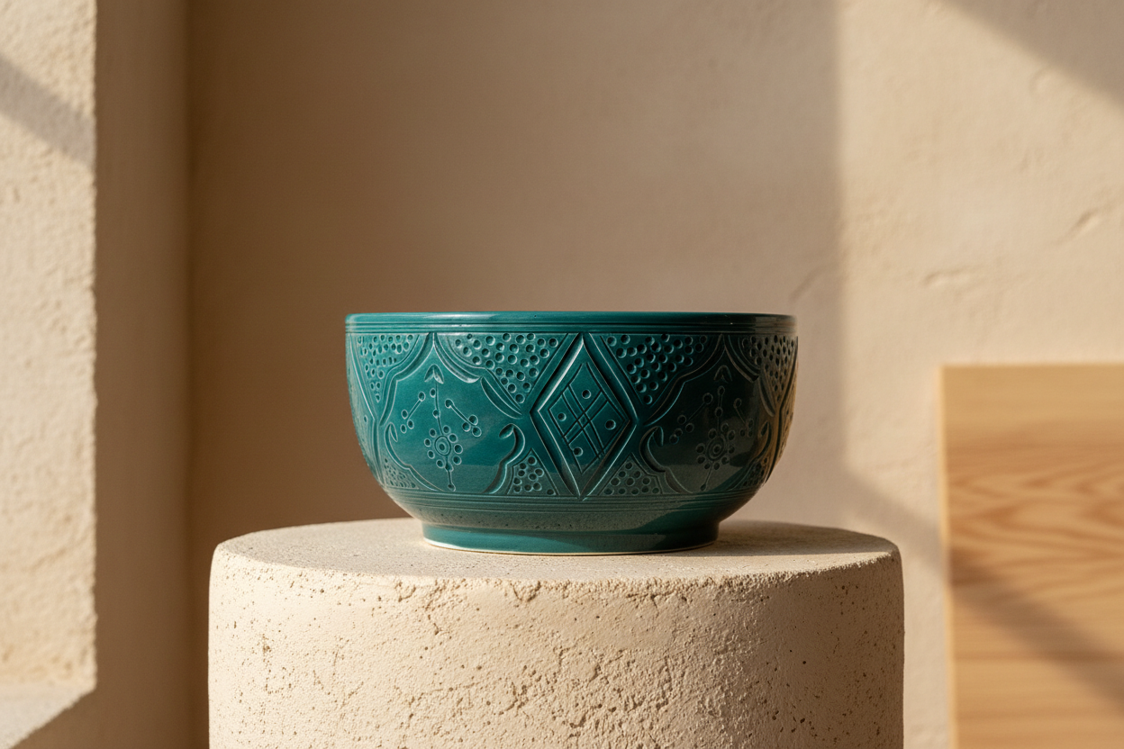 Grote keramiek kom voor salade 