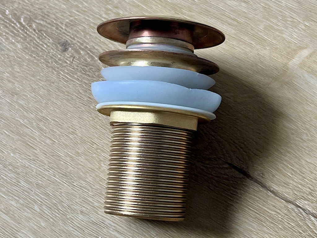 messing Afvoerplug handgegraveerd