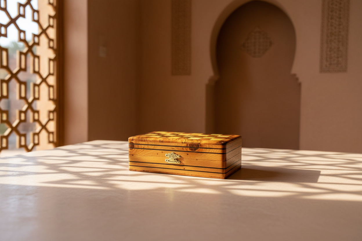 Handgemaakt opvouwbaar schaakbord