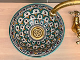 Handgemaakte Marokkaanse Waskom Marrakech 25cm