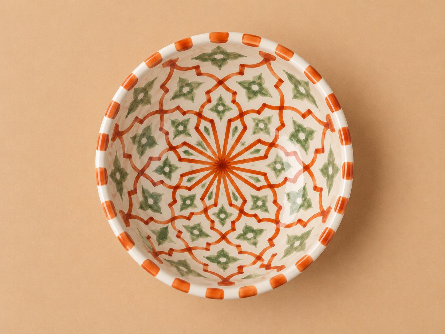 Handgemaakte Marokkaanse Saladeschaal 20cm