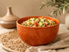 Handgemaakte Marokkaanse Saladeschaal Terracotta 21cm