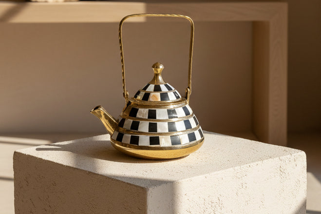 Messing brass wonderland teapot 