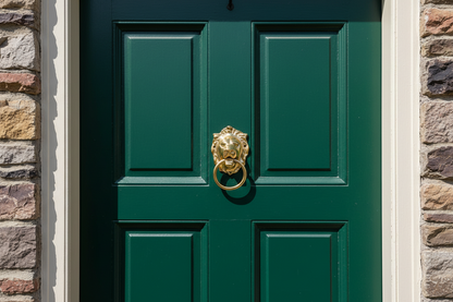 Messing leeuwhoofd deurklopper handgemaakt van massief messing uit Marokko