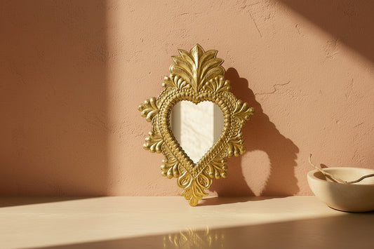 Messing Spiegel 20cm